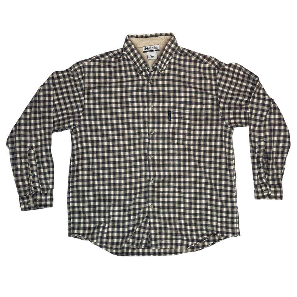 Columbia Sportswear Plaid Button Up Shirt Men's XL Long Sleeve Outdoor